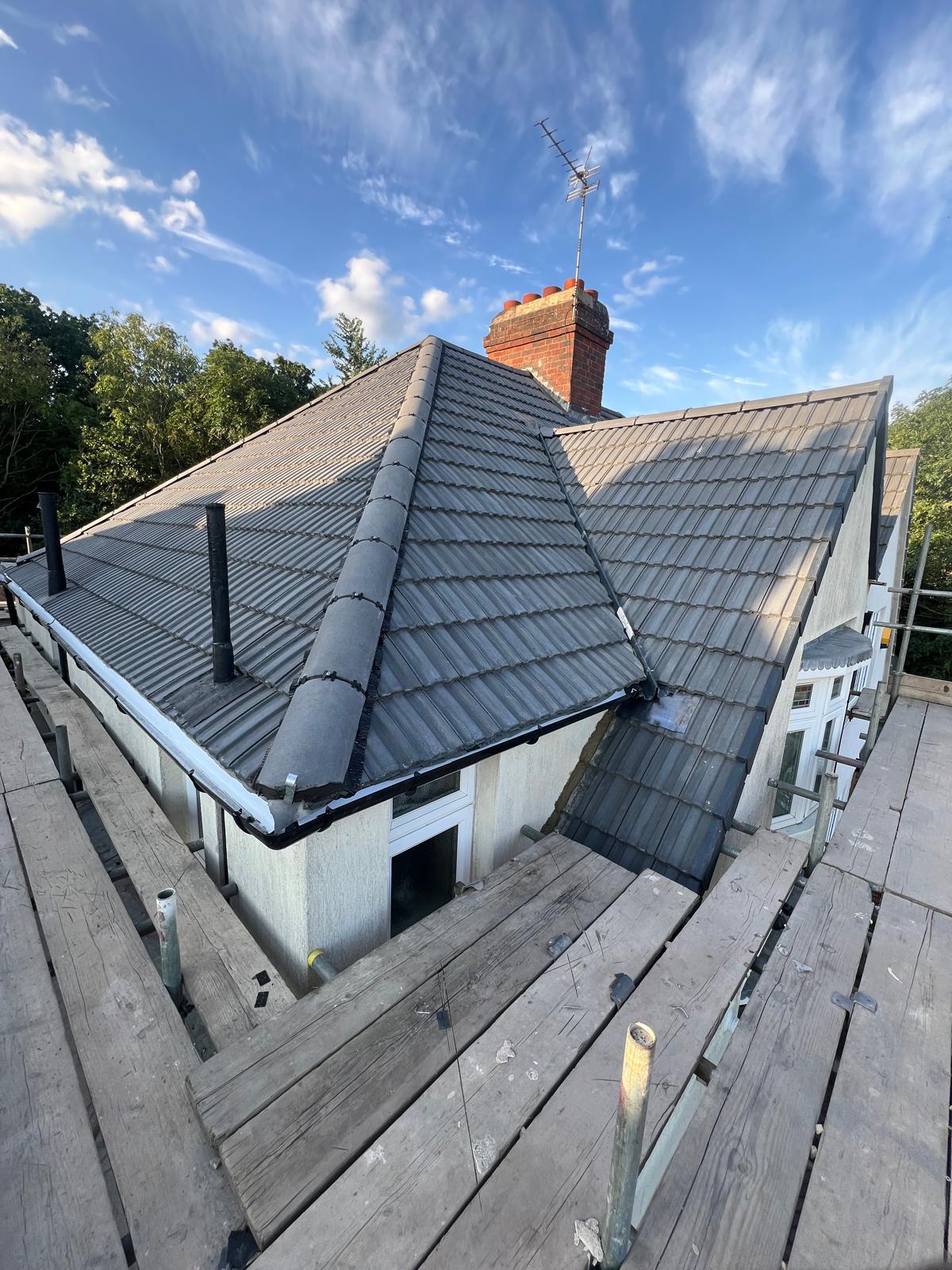 Full Bungalow Re-roof — roofing work in Dorset