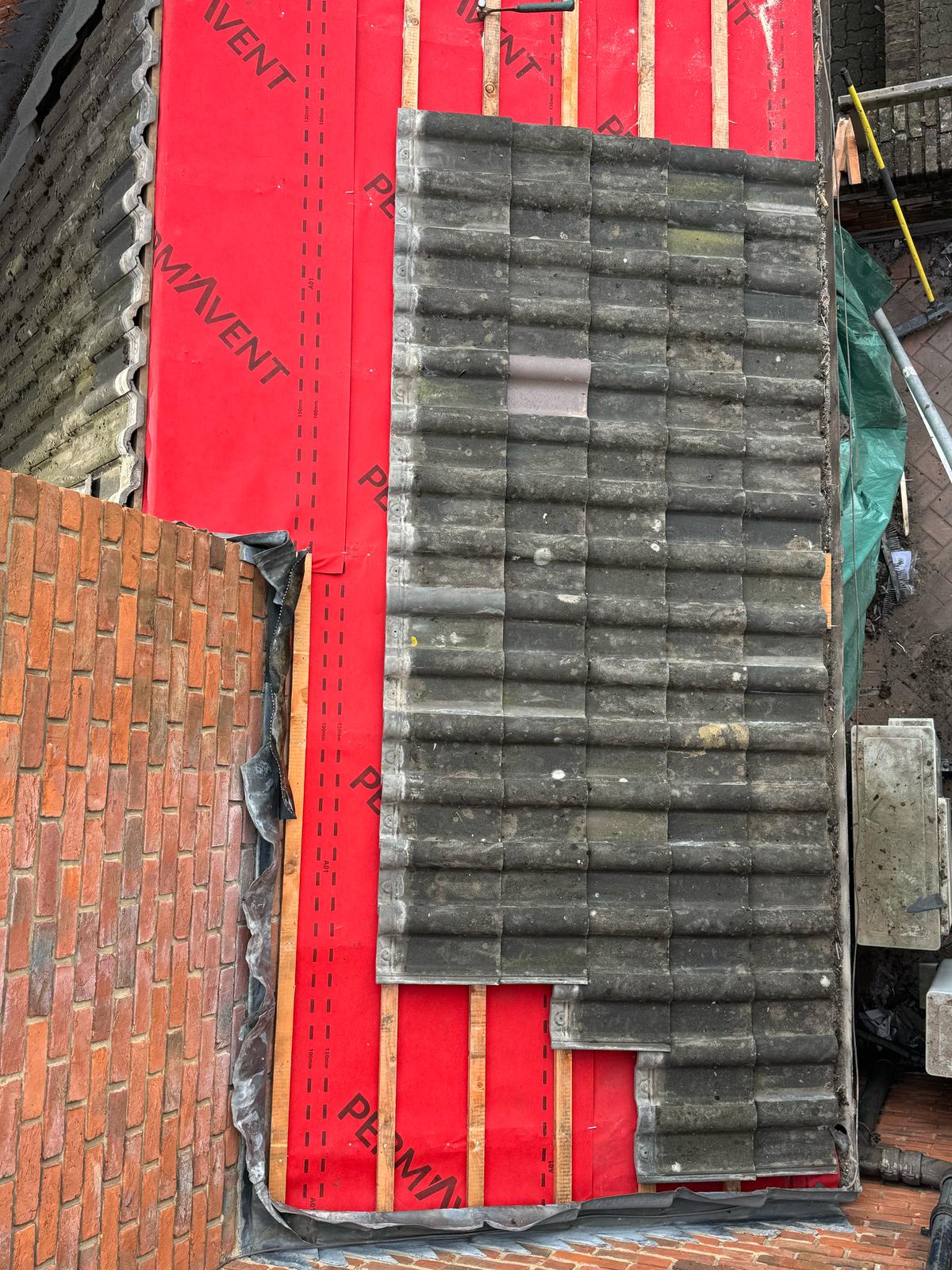 Extension Roof Re-cover — roofing work in Dorset