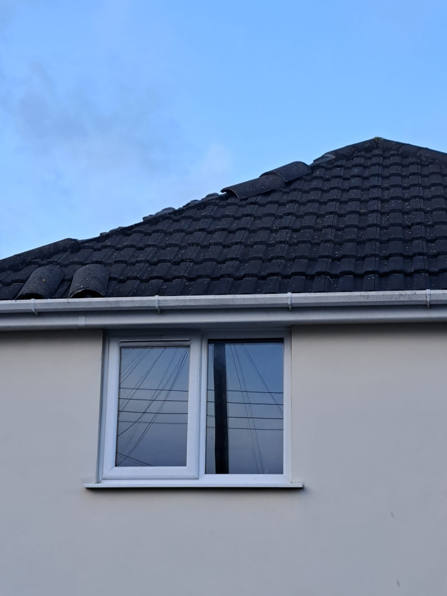 Slipped Ridge Tile Repair — roofing work in Dorset