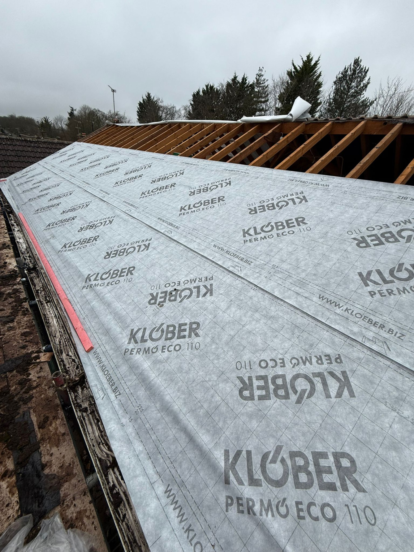 Breathable Membrane & Re-batten — roofing work in Dorset