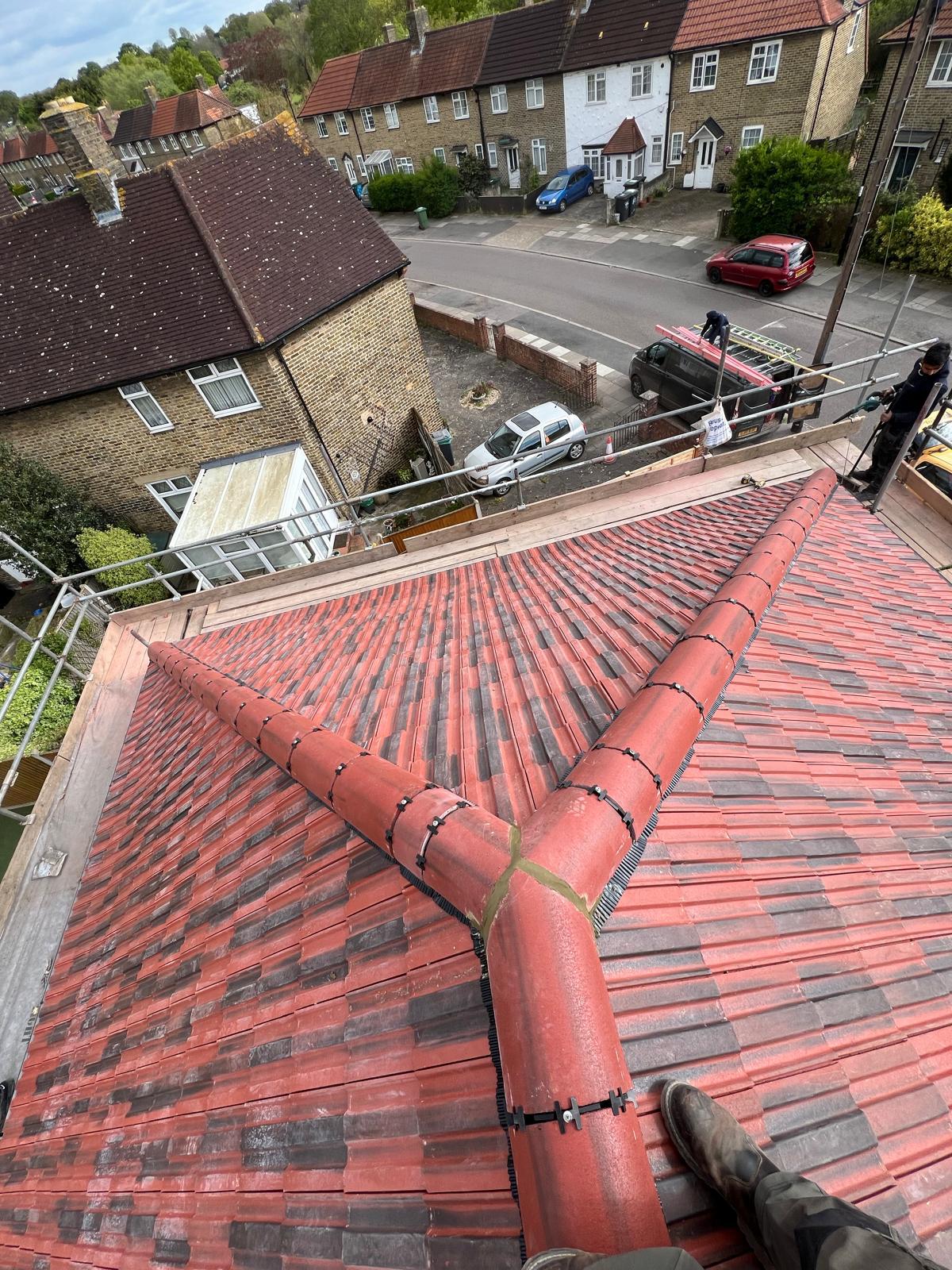 Rosemary Tile Re-roof — roofing work in Dorset