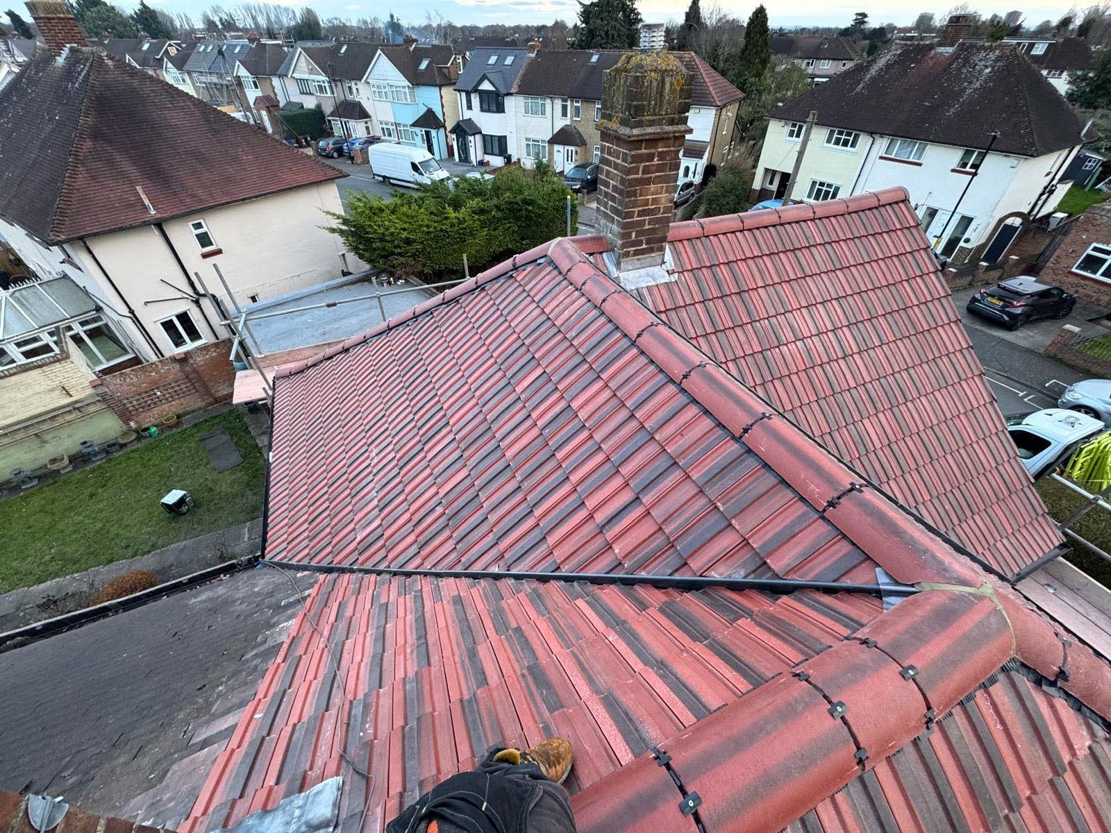 Complete Semi-Detached Re-roof — roofing work in Dorset