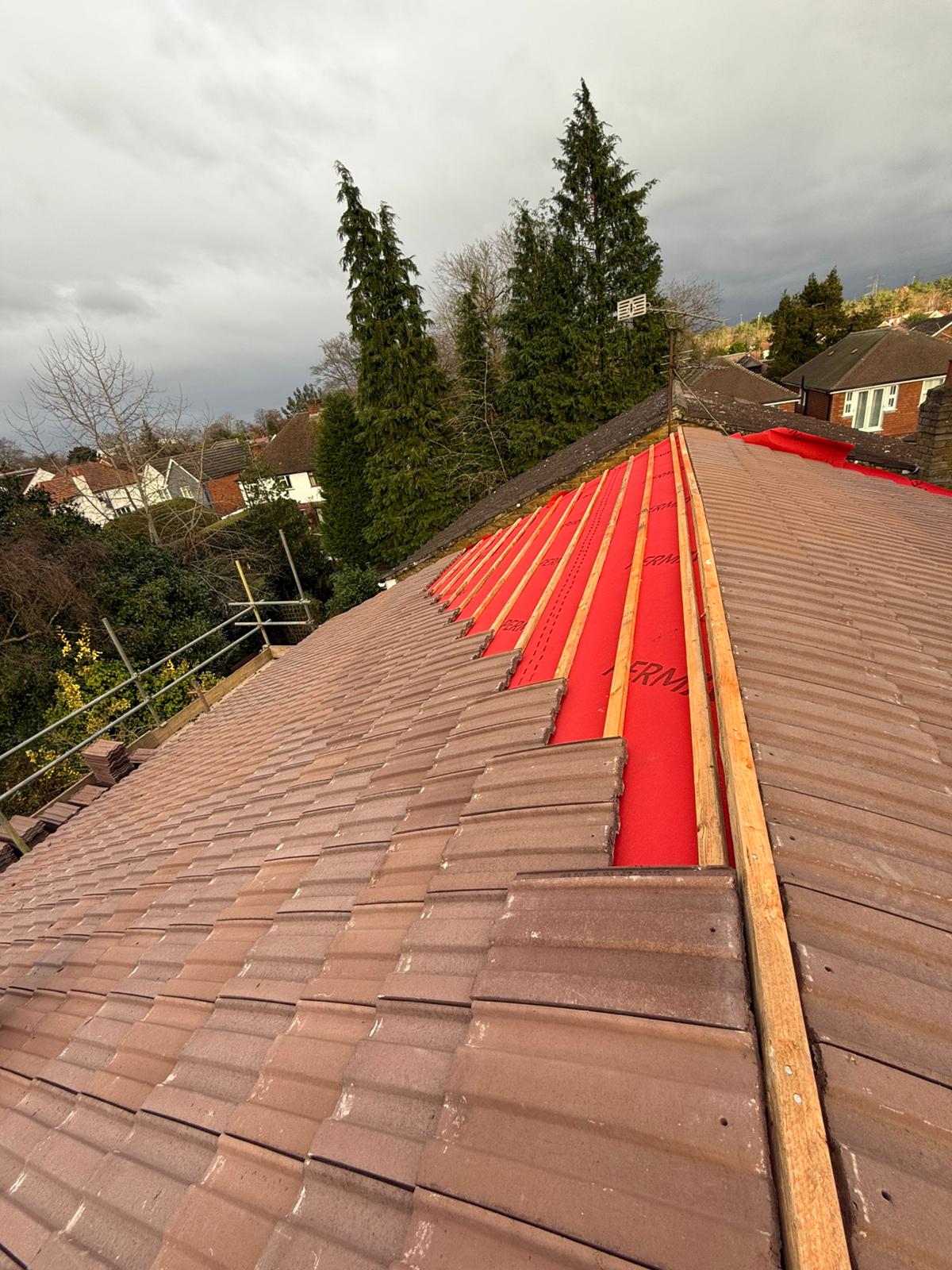 Sectional Strip & Re-tile — roofing work in Dorset