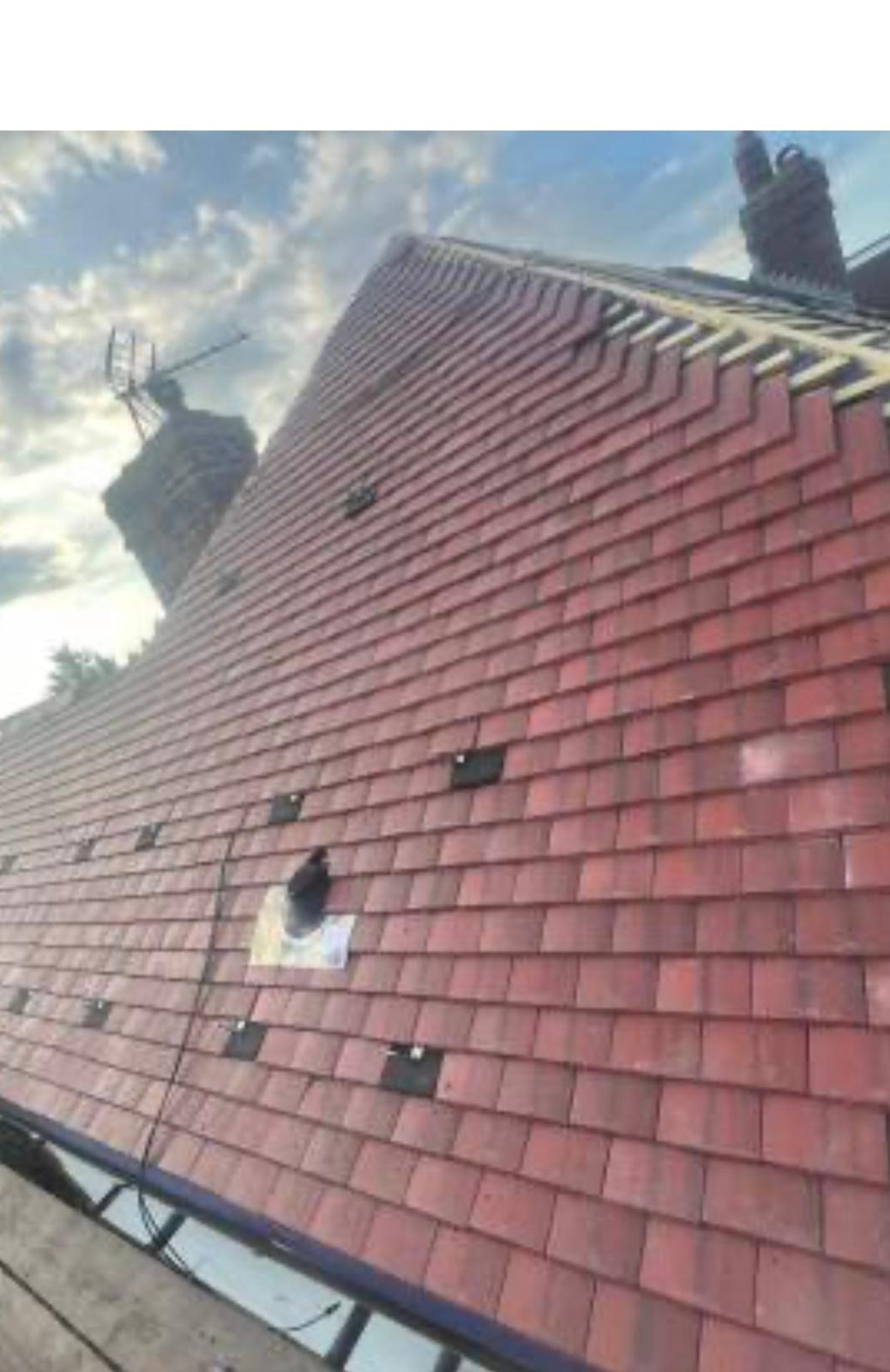 Plain Tile Slope with Vents — roofing work in Dorset