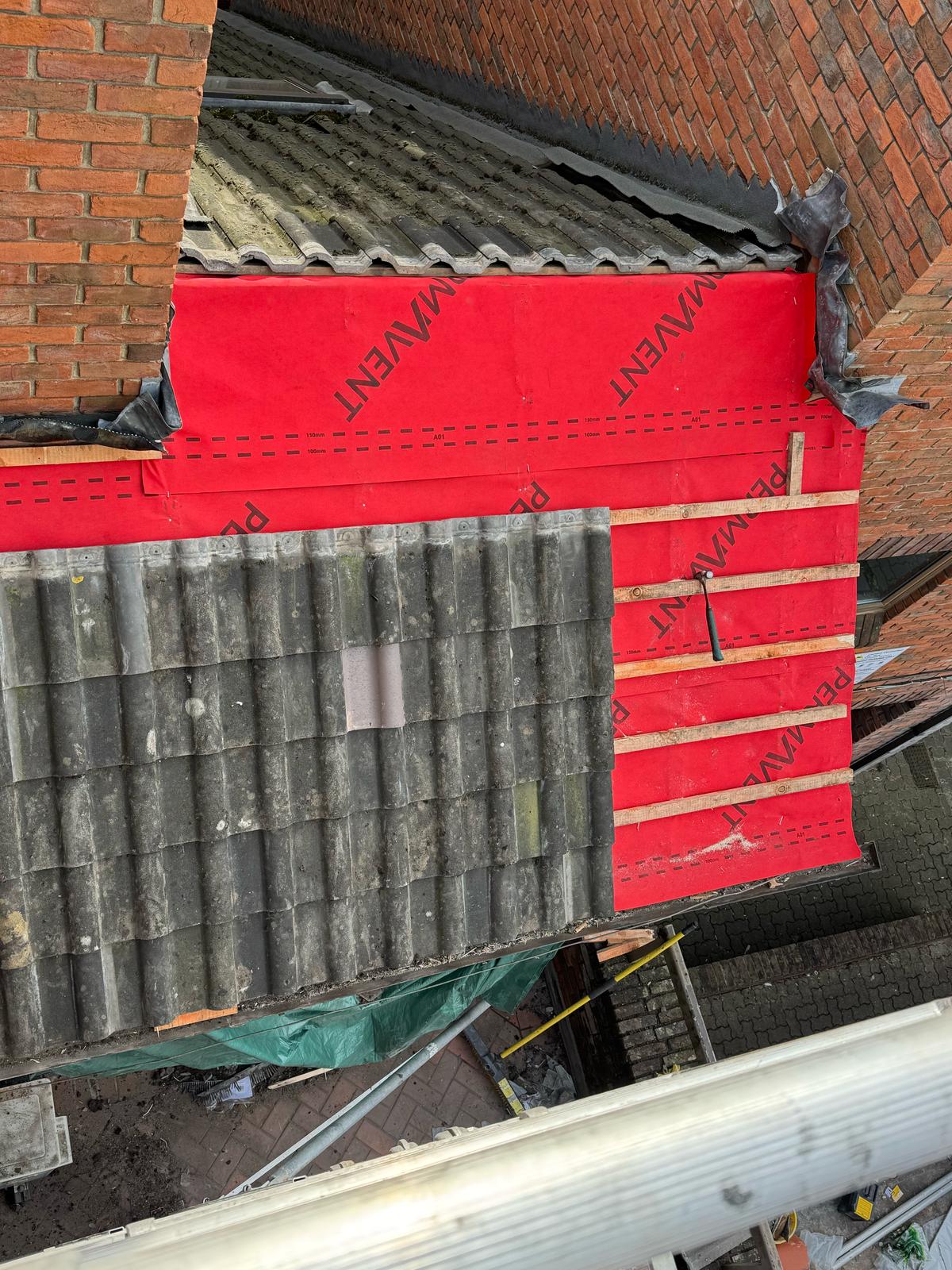 Garage Roof Re-cover — roofing work in Dorset