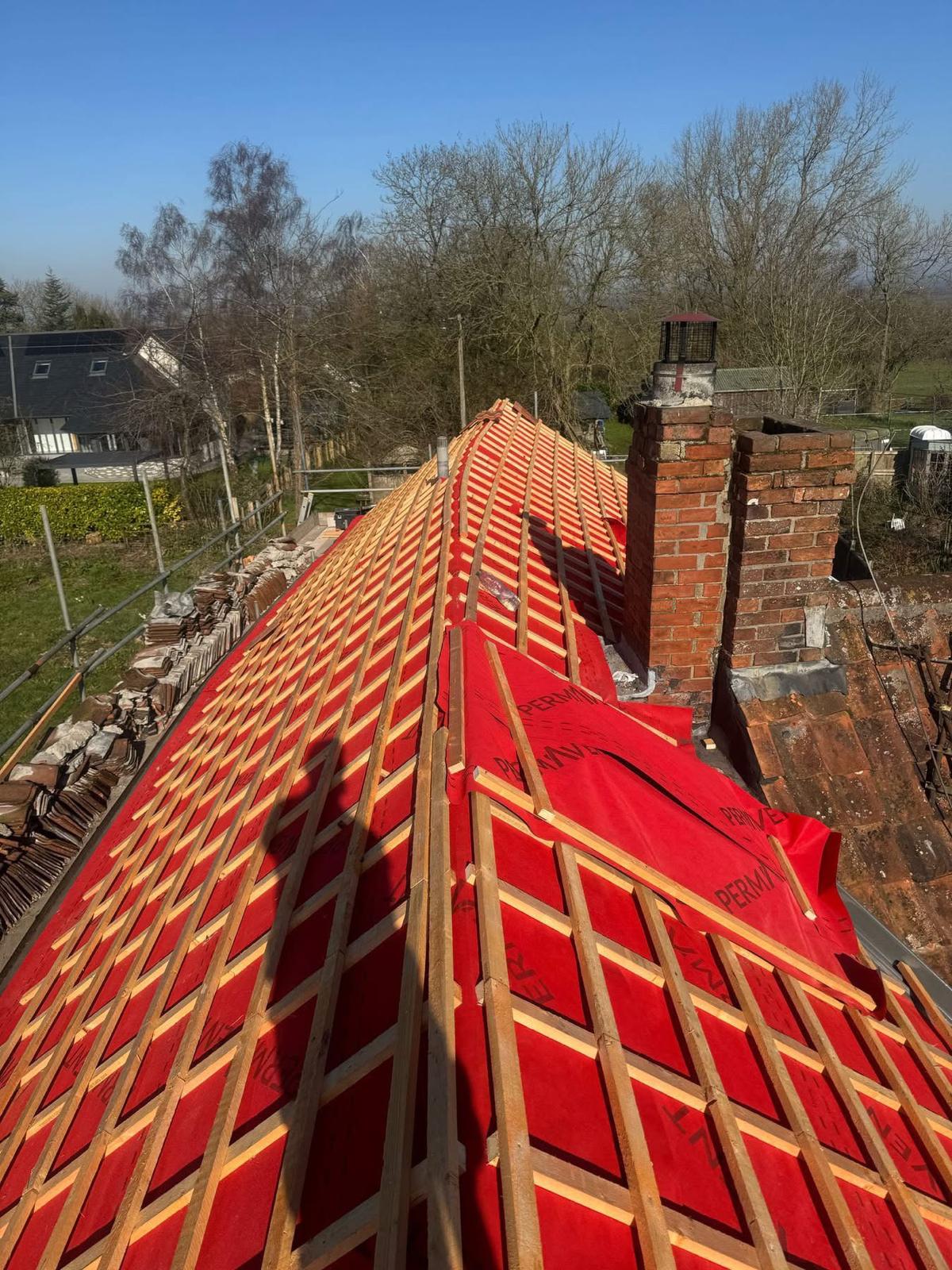 Barn Conversion Re-roof — roofing work in Dorset