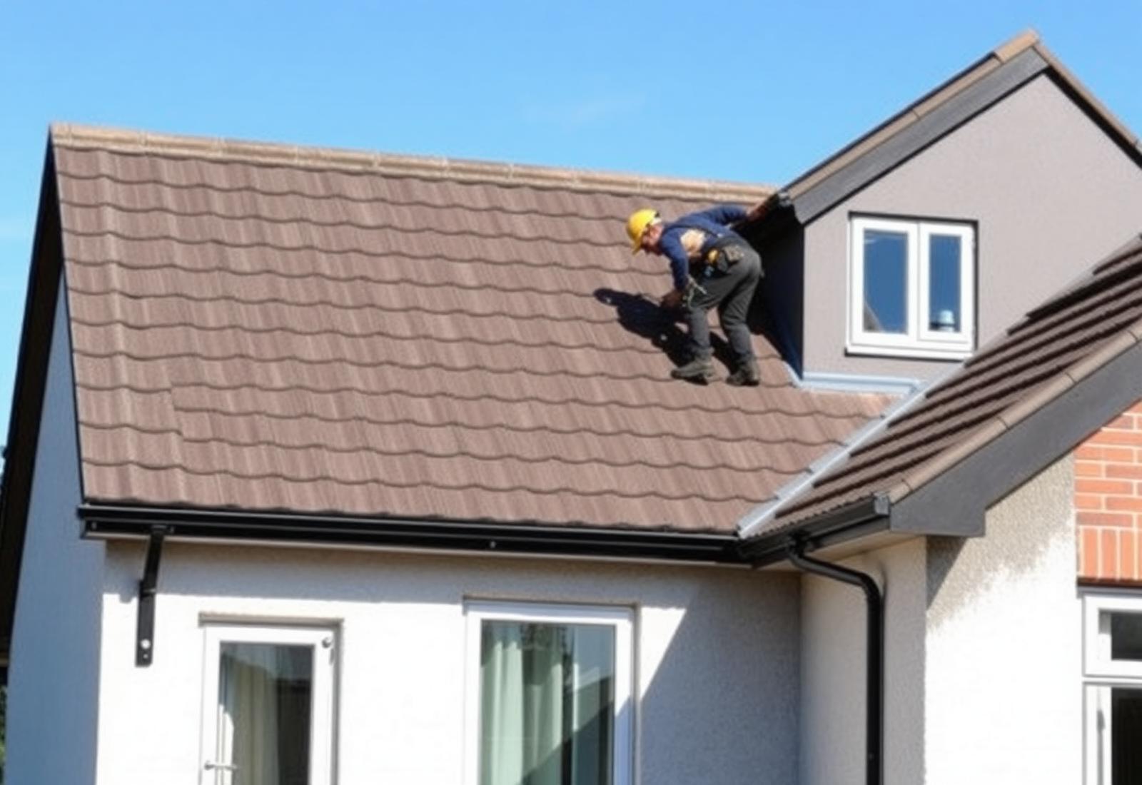 Professional roofing work